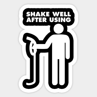 Shake Well After Using Sticker